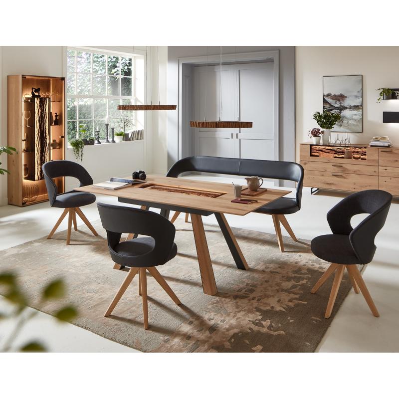Runa Dining Table With Bark Insert